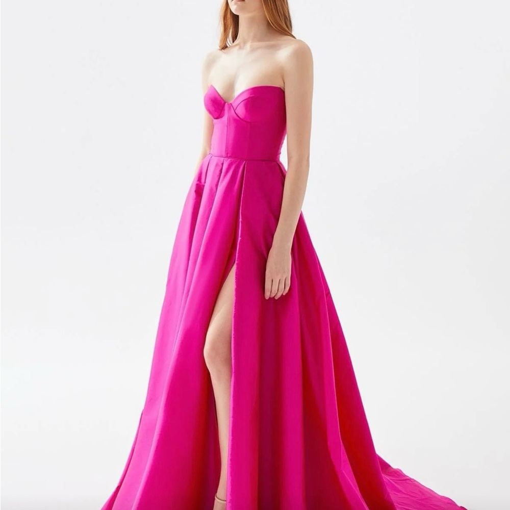 Couture strapless A-Line gown